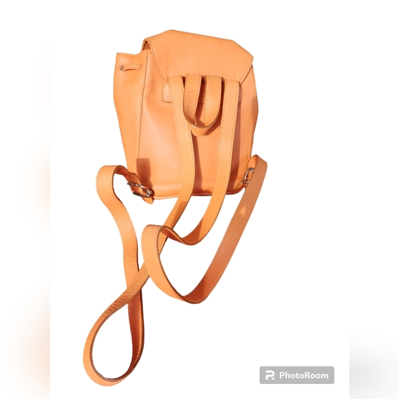 Ferragamo Gancini orange  mini backpack purse - Picture 6 of 7
